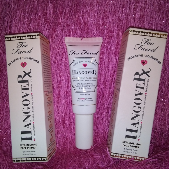 Three (3) New Too Faced Hangover Rx Face Primers